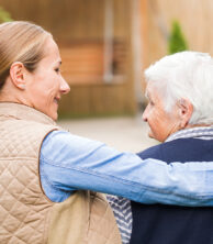 Caretaker and woman