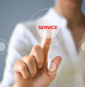 Woman Choosing Service Icon