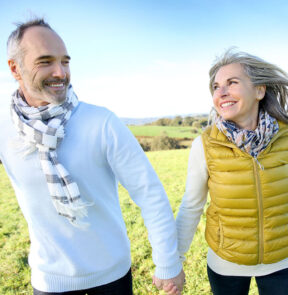 Couple in a field