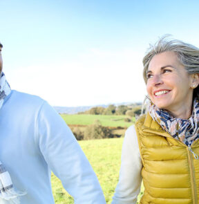 Couple in a field