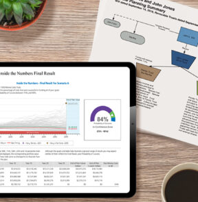 Tablet and Wealth Planning Chart