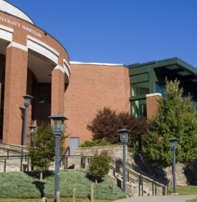 University bookstore exterior